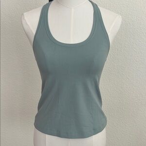 Lululemon Athletica Green Fitted Sleeveless Tank Top